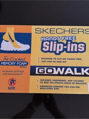 Skechers GoWalk Slip-Ins Box in Yellow and Blue